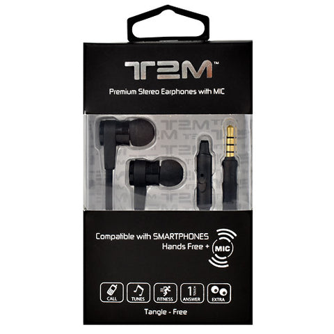 T2m Earphones, 1 Pair , 1 Pair